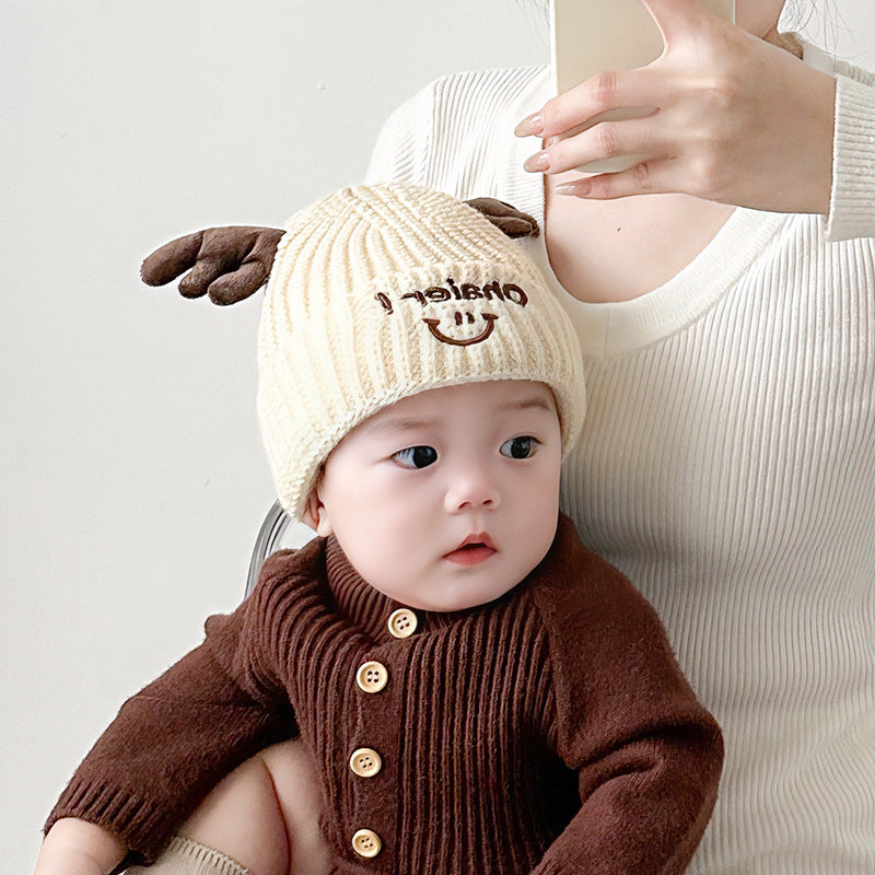 Winter and Autumn Cute Deer Antlers Knit Hat for Baby: Sweet Cute Hat-5